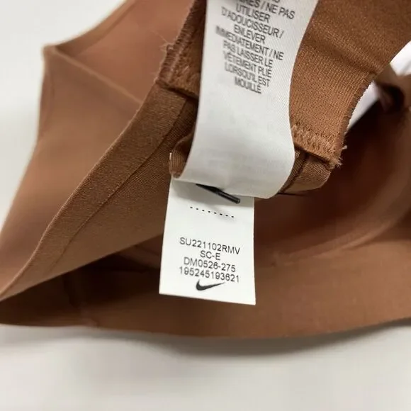 Nike Alate Minimalist Low Support Brown Padded Sports Bra Size Small Cup C-E - Picture 7 of 8